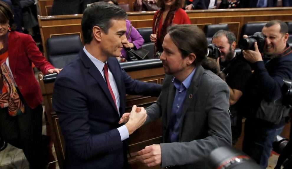 Pedro Sánchez y Pablo Iglesias | Foto: ARCHIVO TVE