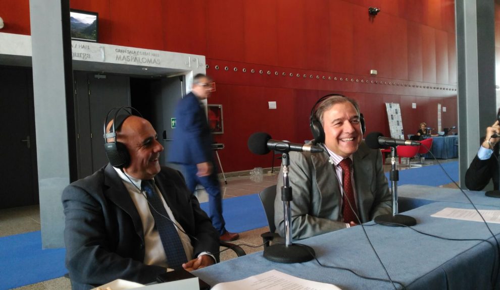 Fernando del Castillo y Benítez de Lugo (dcha.) | Foto: ARCHIVO EL ESPEJO CANARIO