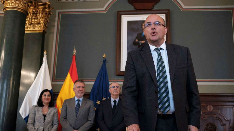 Anselmo Pestana en su toma de posesión el pasado febrero | DELEGACIÓN DEL GOBIERNO EN CANARIAS