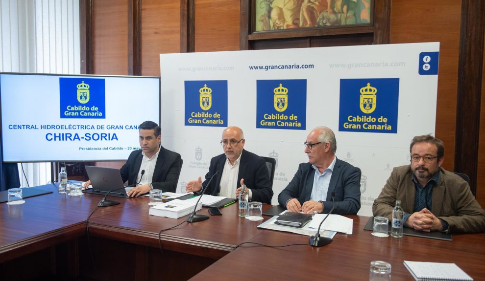 Antonio Morales presentando el proyecto de Chira-Soria en 2019 | CABILDO DE GRAN CANARIA