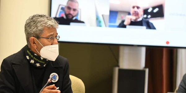 Pedro Hernández durante su intervención en comisión el pasado febrero | PARLAMENTO DE CANARIAS