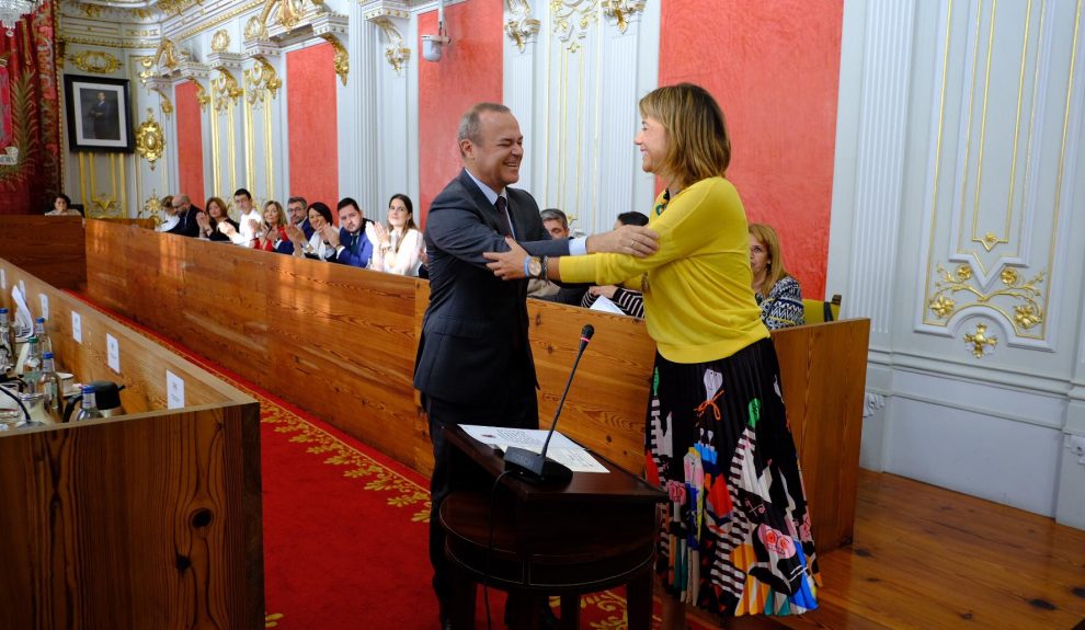 Lidia Cáceres en su toma de posesión como concejala en noviembre de 2019 | Foto: Ayuntamiento de Las Palmas de Gran CanariaPALMAS DE GRAN CANARIA