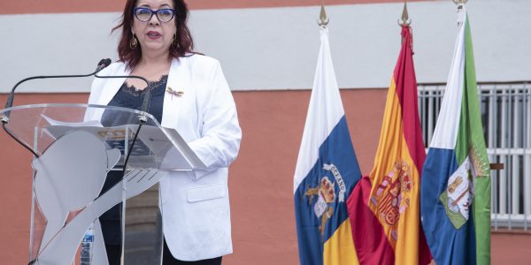 Manuela Armas, el pasado 10 de septiembre en la inauguración del curso escolar | CONSEJERÍA DE EDUCACIÓN DEL GOBIERNO DE CANARIAS