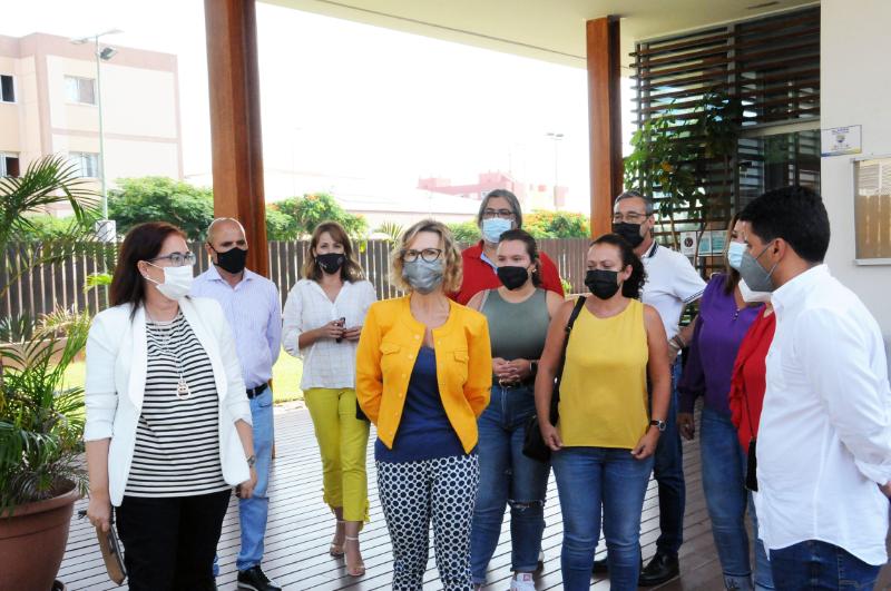 La alcaldesa reunida con las y los concejales ayer | AYUNTAMIENTO DE SAN BARTOLOMÉ DE TIRAJANA