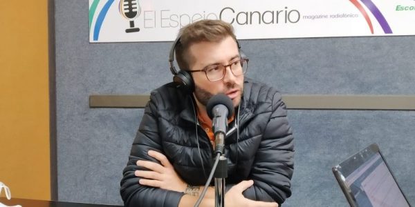 Aridane González en los estudios de El Espejo Canario