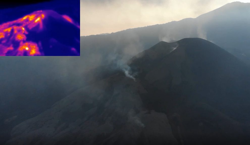 Estado del cono del volcán de La Palma | Foto: