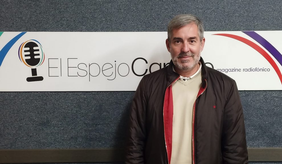 Fernando Clavijo en los estudios de El Espejo Canario