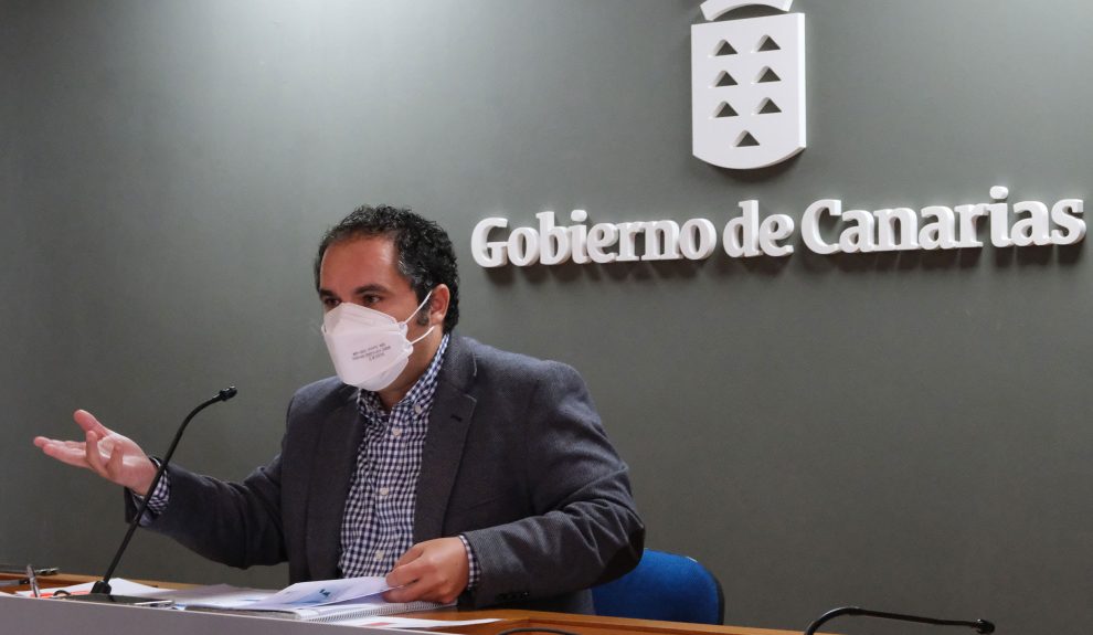 Gustavo Santana durante una comparecencia de prensa | Foto: Gobierno de Canarias