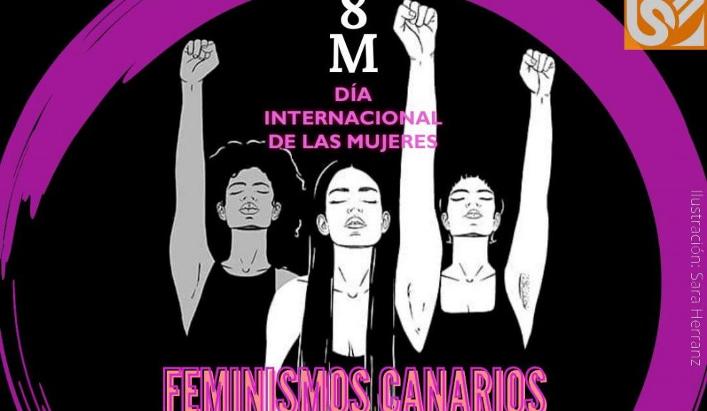 Cartel de la manifestación de esta tarde de la Red Feminista de Gran Canaria