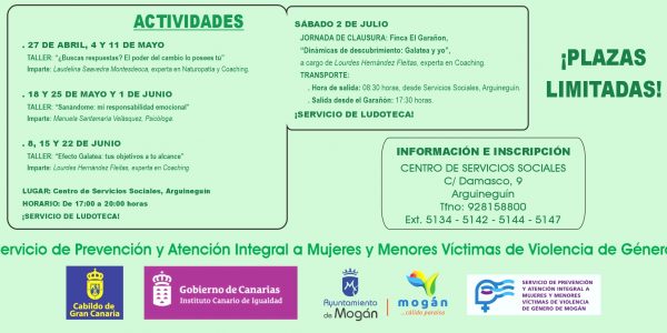 Actividades del programa "Me quiero, me cuido"