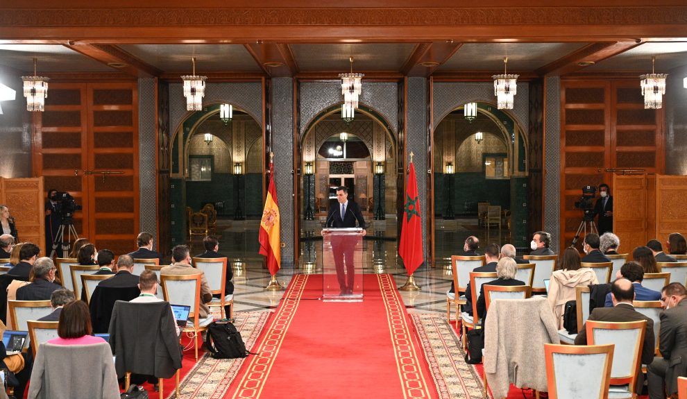 Pedro Sánchez en su reciente visita a Marruecos | Foto: Gobierno de España