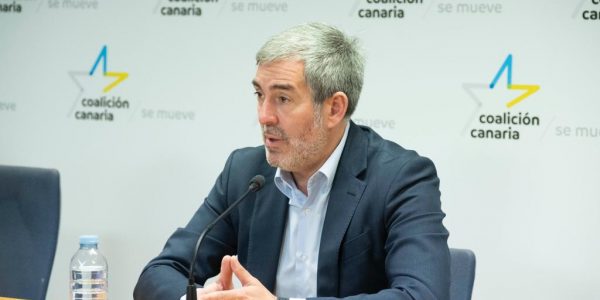 Fernando Clavijo en una comparecencia ante los medios de comunicación