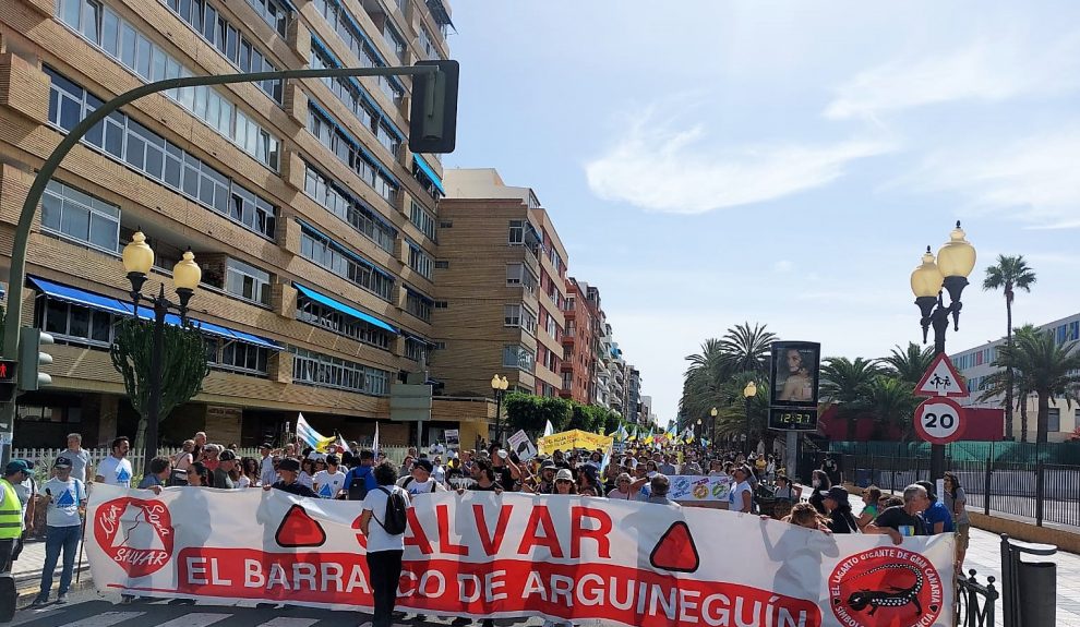 Momento de la manifestación del pasado 22 de octubre