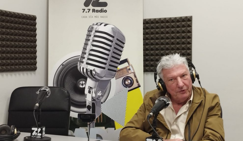 Pedro Quevedo en los estudios de El Espejo Canario