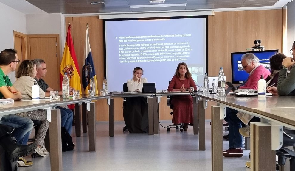 Reunión de las sociedades científicas de Atención Primaria con el Servicio Canario de Salud | Foto: Gobierno de Canarias