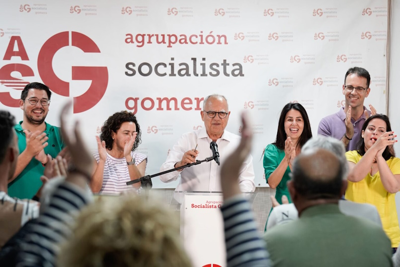 Casimiro Curbelo durante la pasada noche electoral del 28 de mayo de 2023 | Foto: ASG