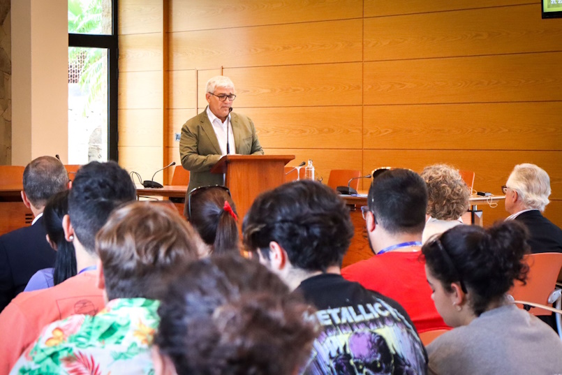 Ciprián Rivas en la Universidad de Verano de Agüimes | Foto: Hecansa