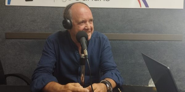 José Antonio Lucendo en los estudios de El Espejo Canario