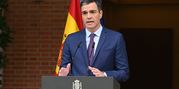 Pedro Sánchez durante el anuncio de la convocatoria de elecciones para el 23-J de 2023 | Foto: Moncloa