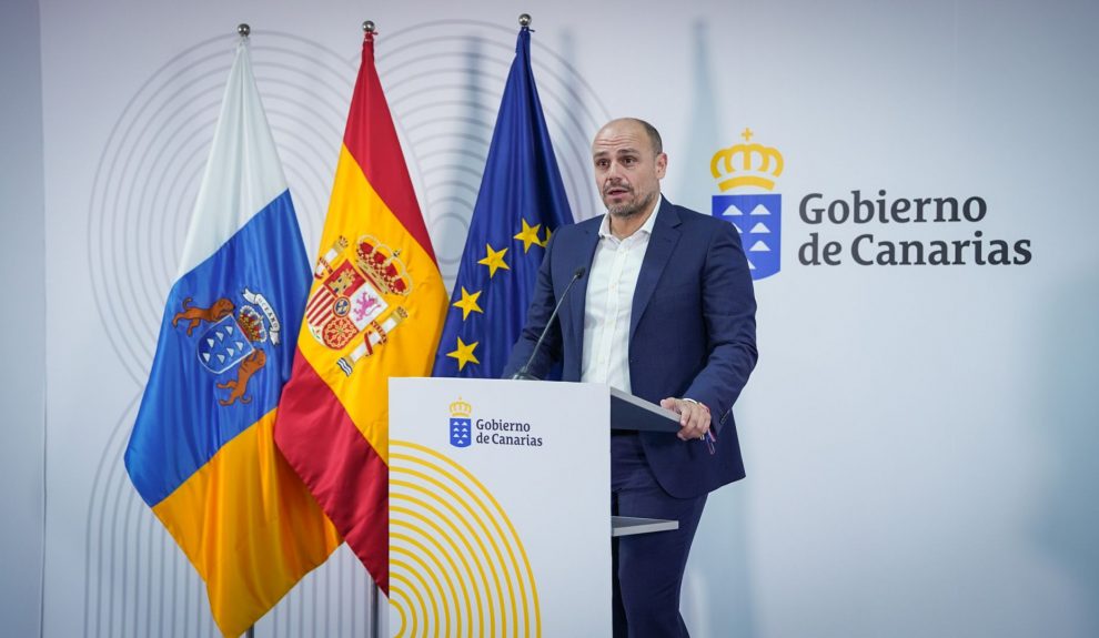 Alfonso Cabello en una comparecencia de prensa | Foto: Gobierno de Canarias