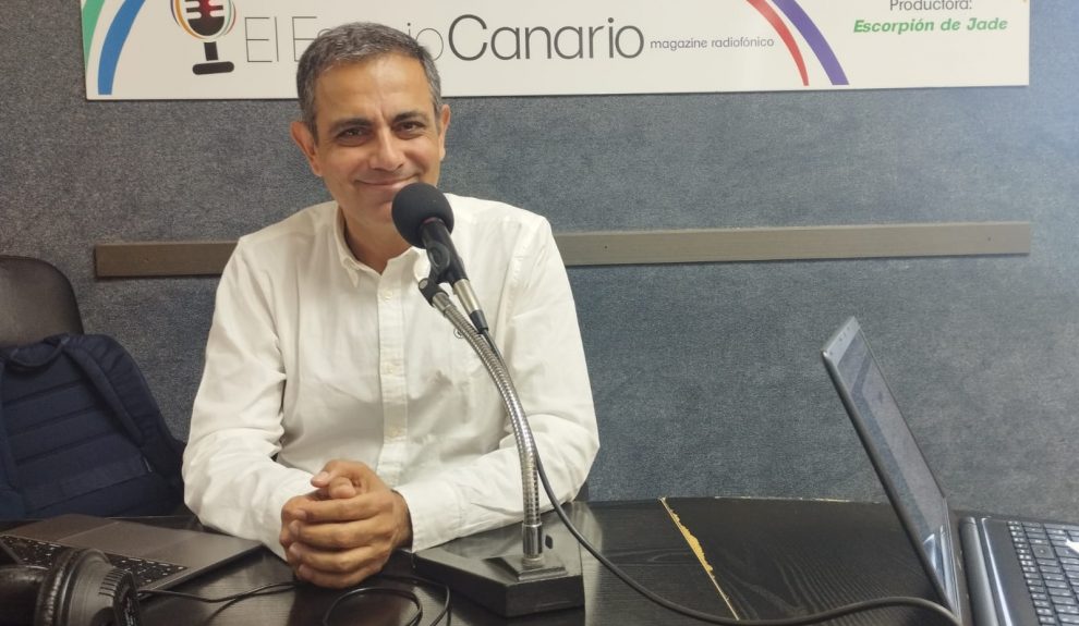 Jacques Bulchand Guidumal en los estudios de El Espejo Canario