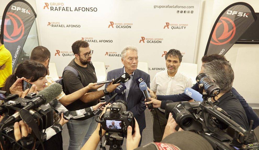 Juan Ruiz durante una comparecencia de prensa | Foto: CV Guaguas