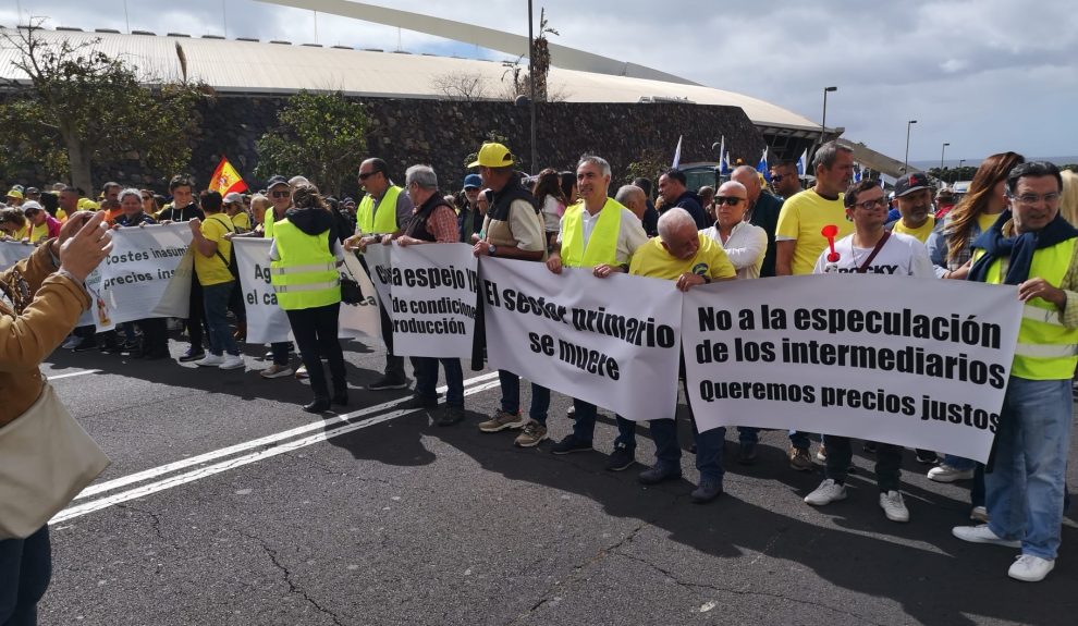 Protesta de los agricultores de La Palma | Foto: Aspa