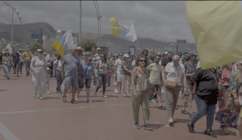 Manifestación del pasado 20-A en Las Palmas de Gran Caria | Foto: Una y Medio
