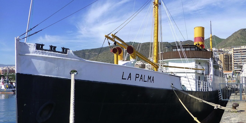 El correillo La Palma en el puerto de Santa Cruz de Tenerife | Foto: Fundación Correillo La Palma