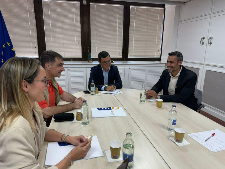 Reunión de Isaí Blanco con el Gobierno de Canarias | Foto: Ayuntamiento de La Oliva