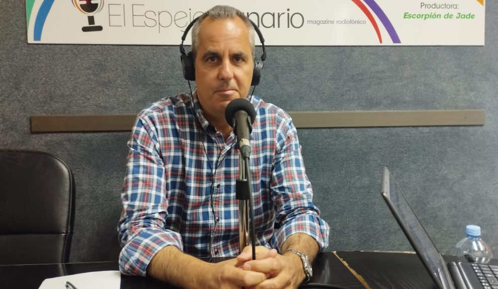 Miguel Jorge Blanco en los estudios de El Espejo Canario