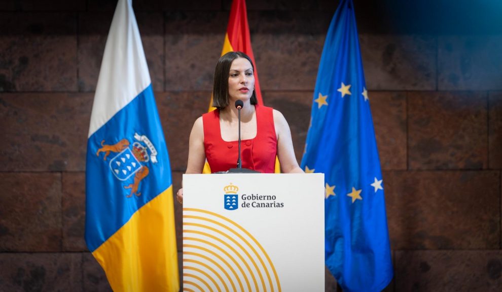 Migdalia Machín durante la presentación del Festival Starmus | Foto: Gobierno de Canarias