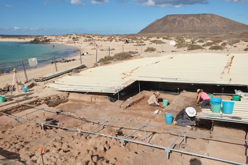 Yacimiento en la isla de Lobos | Foto: Cabildo de Fuerteventura