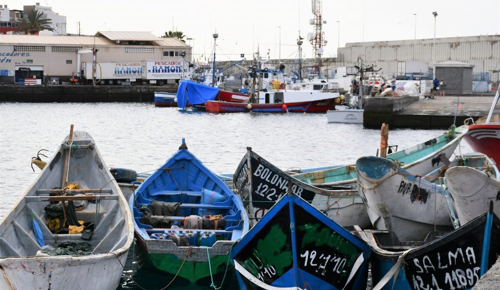 Pateras acumuladas en el Muelle de Arguineguín | Foto: Ayuntamiento de Mogán