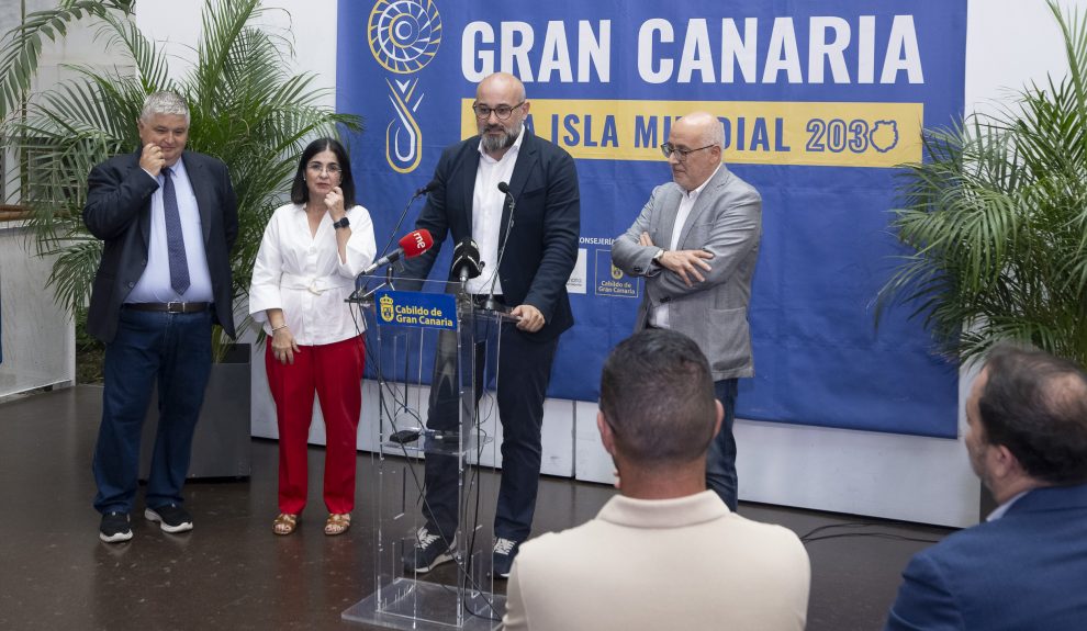 Rueda de prensa de presentación de la sede mundialista de Gran Canaria