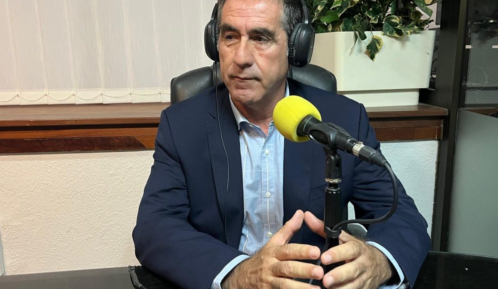 Francis Candil en los estudios de El Espejo Canario