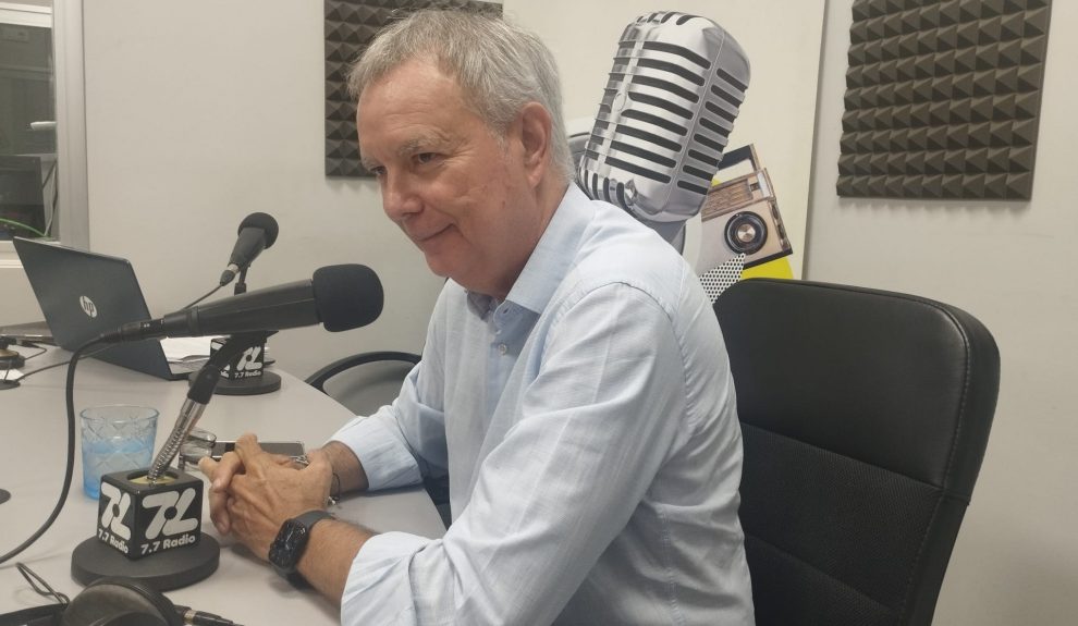 Chano Franquis en los estudios de El Espejo Canario