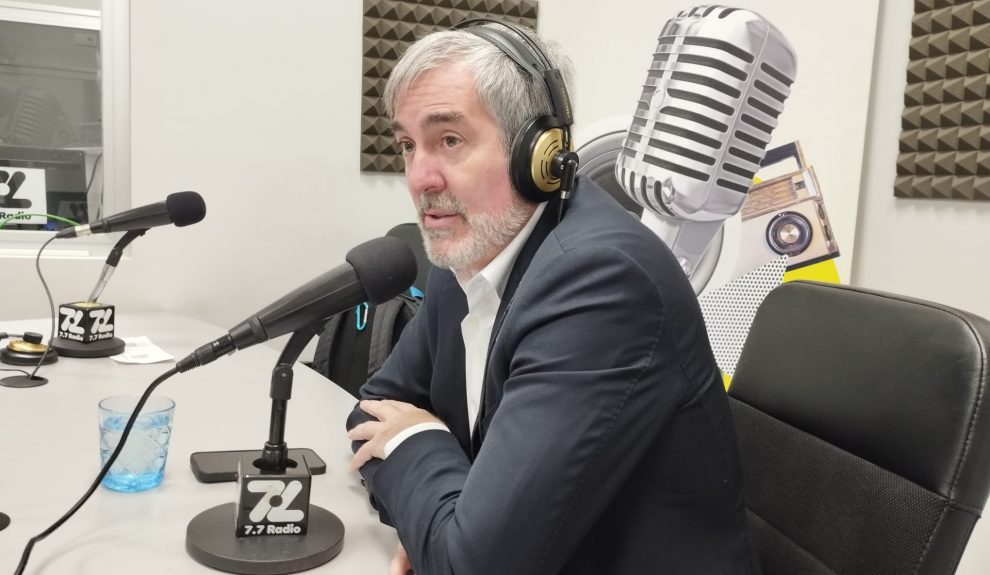 Fernando Clavijo en los estudios de El Espejo Canario