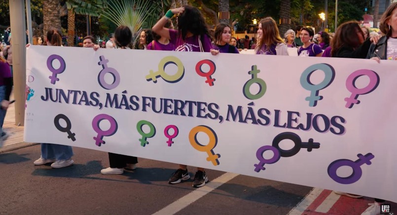 Manifestación de la Red Feminista de Gran Canaria | Foto: Una y Medio