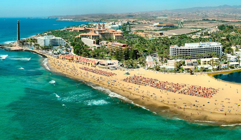 Vista aérea de Maspalomas | Foto: Ayuntamiento de San Bartolomé de Tirajana