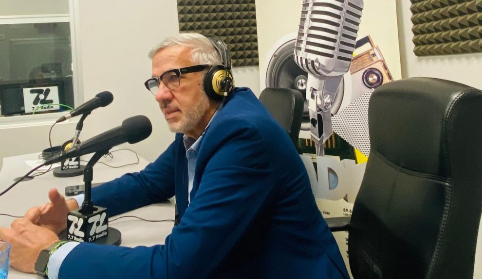 Lluis Serra Majem en los estudios de El Espejo Canario