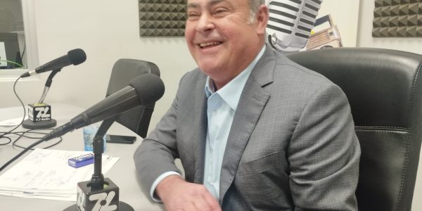 Virgilio Correa en los estudios de El Espejo Canario