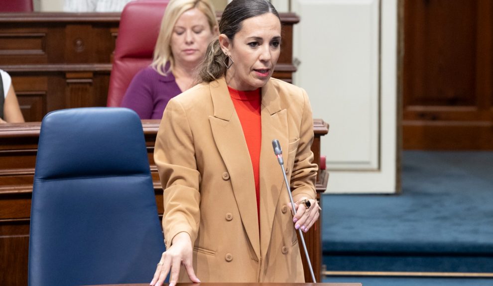 Jéssica de León en el Parlamento de Canarias | Foto: Gobierno de Canarias