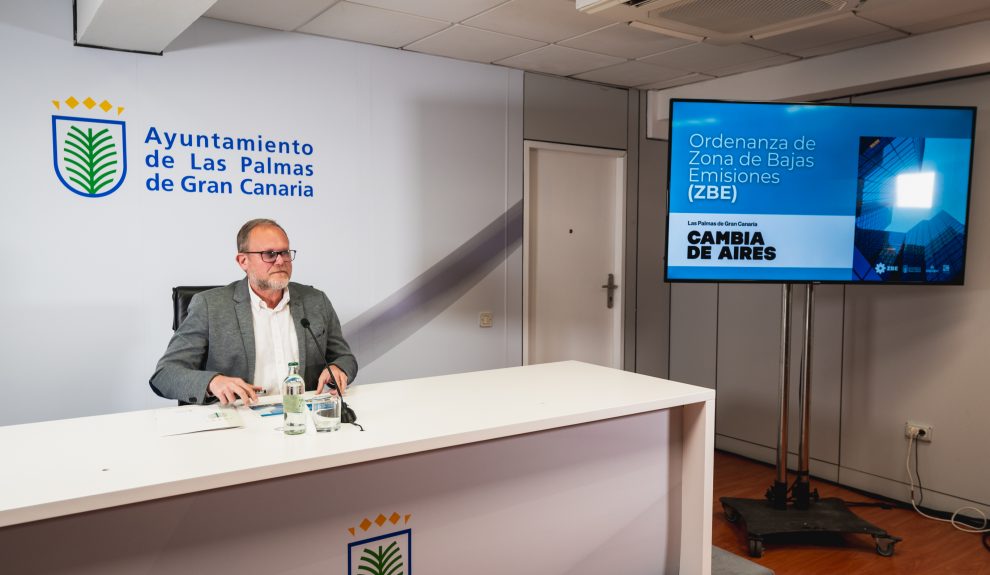 José Eduardo Ramírez en una comparecencia de prensa | Foto: Ayuntamiento de Las Palmas de Gran Canaria